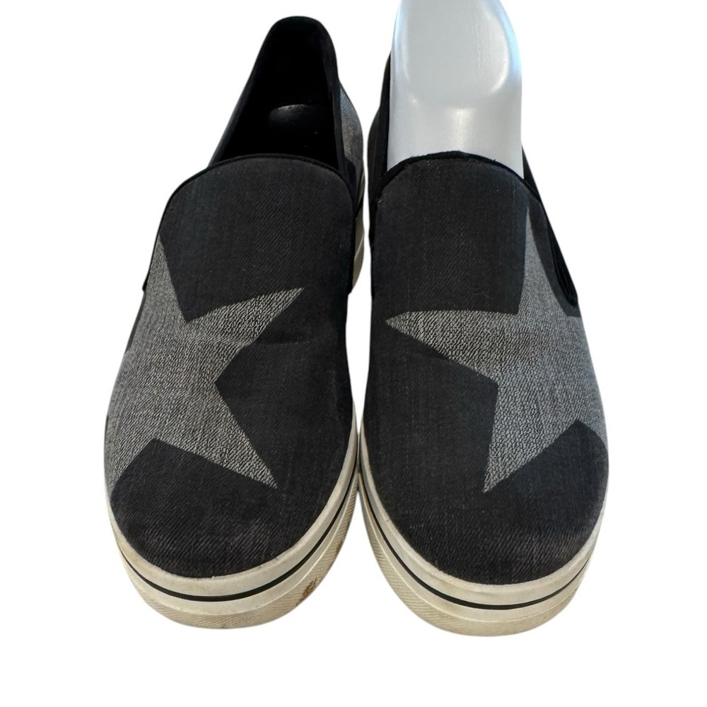 Stella McCartney Women's Black Slip-On Star Platform Shoes- Size 8